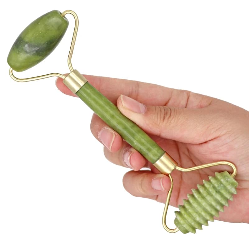 Natural Jade Double-Head Face Roller