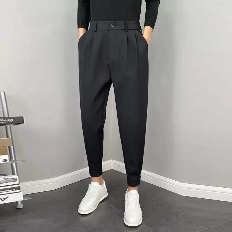 Men's Draped Fluid Dress Trousers