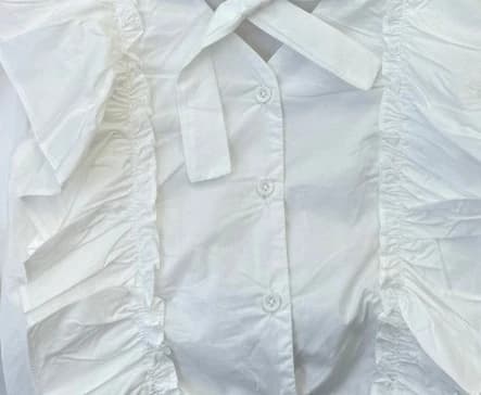 Kids clothes Girls Shirt  2026 Spring Korean Version Foreign Style Lace blouse white