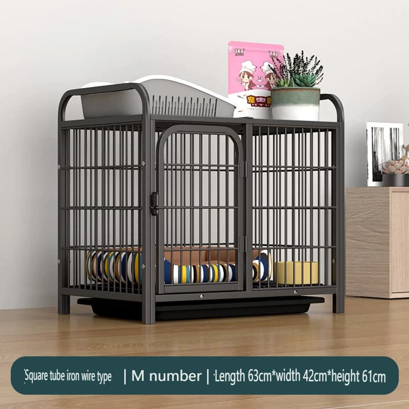 Wooden Dog Crate Furniture with Removable Tray