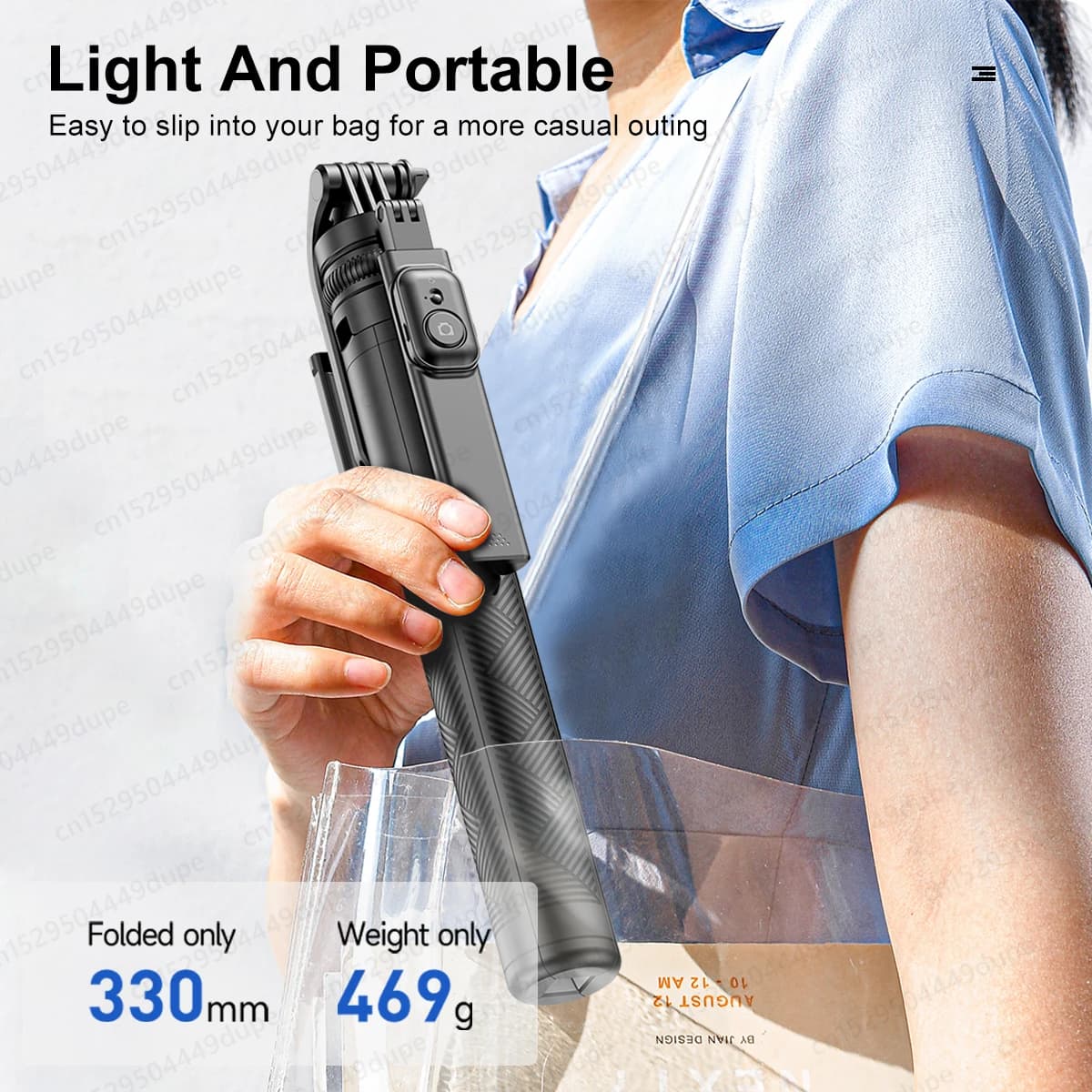 Tripod Stand with Wireless Bluetooth Phone Holder