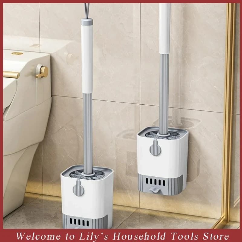 Wall Mounted Toilet Brush with Long Handle