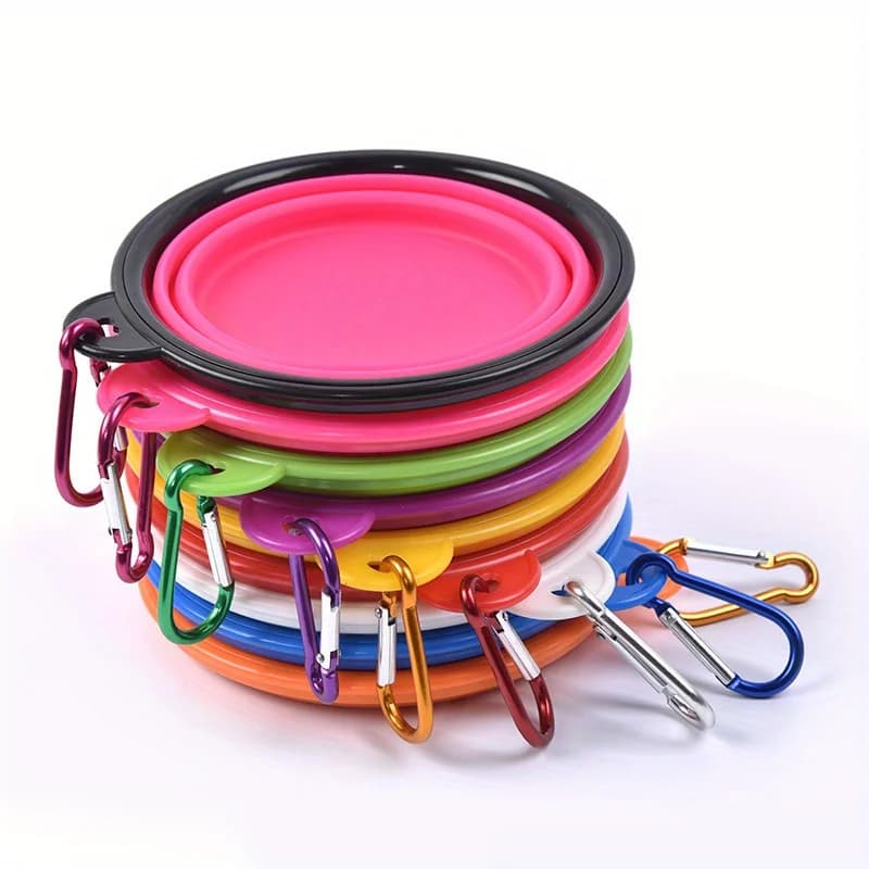 Collapsible Silicone Dog Bowl