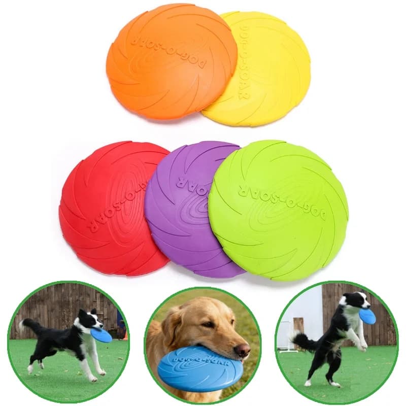 Bite Resistant Silicone Flying Disc for Dogs