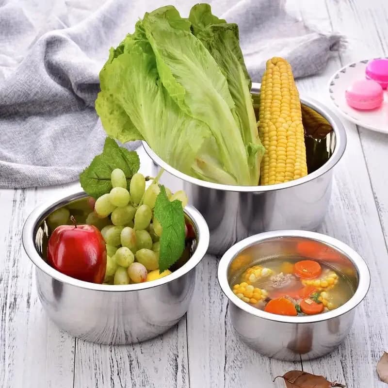 Stainless Steel Soup Pot Set with Lids