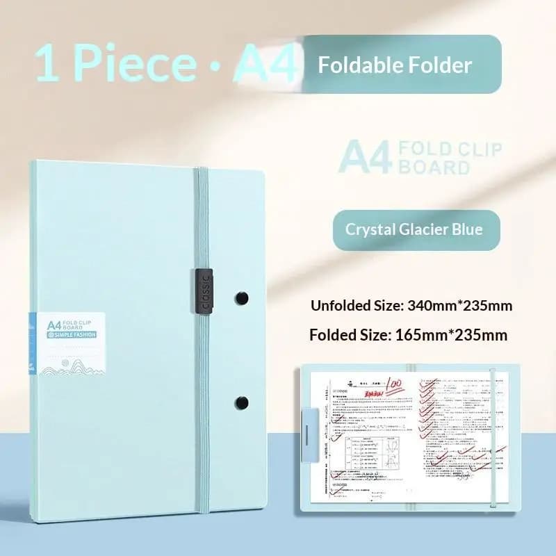 A4 Waterproof File Folder with Elastic Buckle