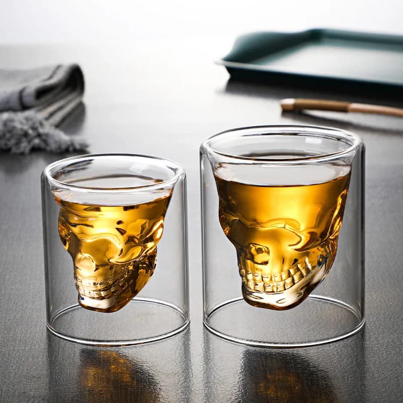 Double Bottom Crystal Glass Cup