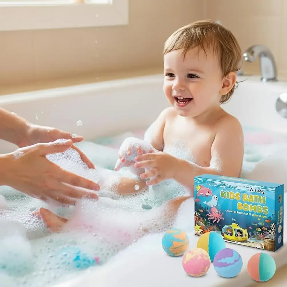 Kids Colorful Bath Bombs Set