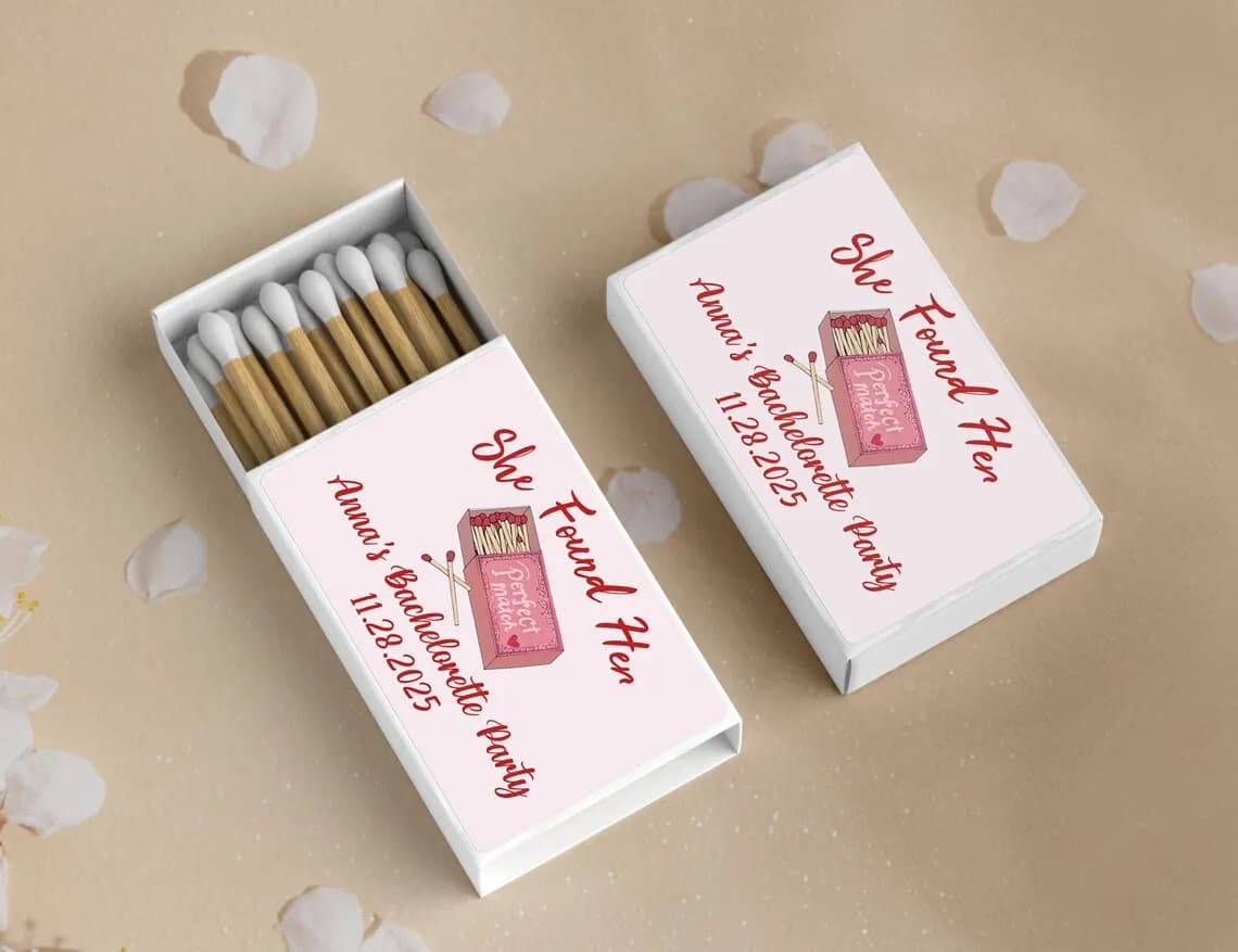 Personalized She Found Her Perfect Match Matchboxes