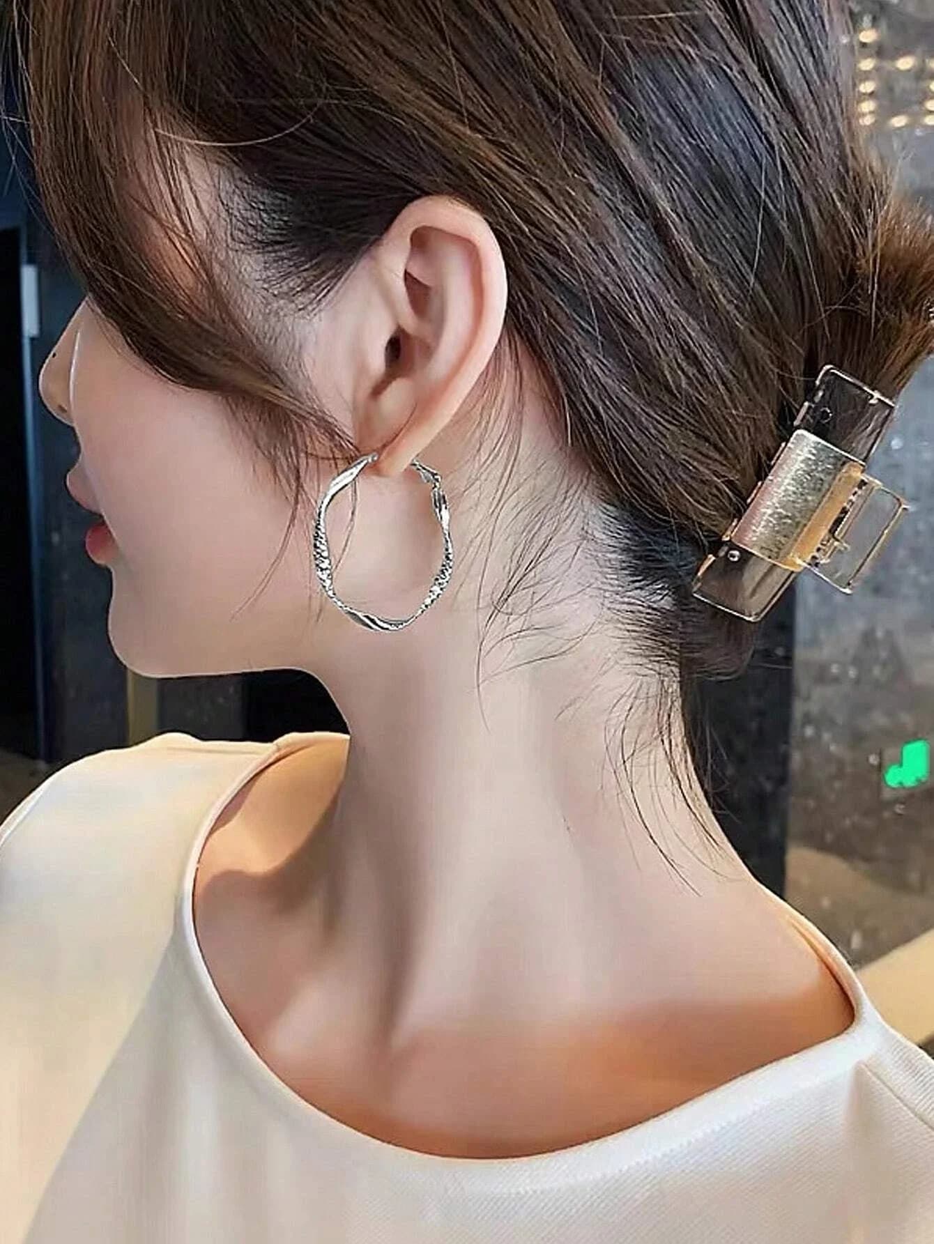 Elegant Silky Finish Drop Earrings