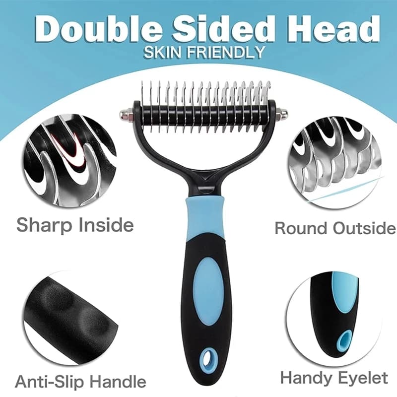 Dog and Cat Hair Removal Grooming Brush