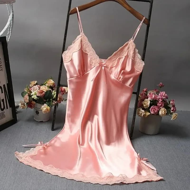 Lace Patchwork Camisola Nightgown