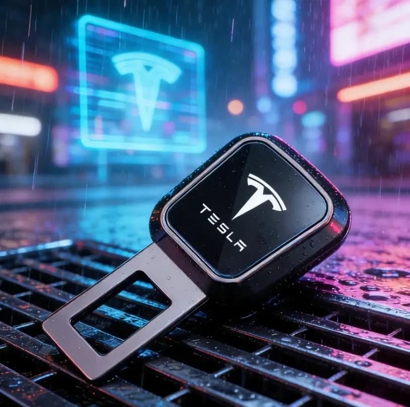 Car Safety Buckle Clip Seat Belt Extender Accessories For Tesla Model 3 Y S X Cybertruck Car Interior Accessories.