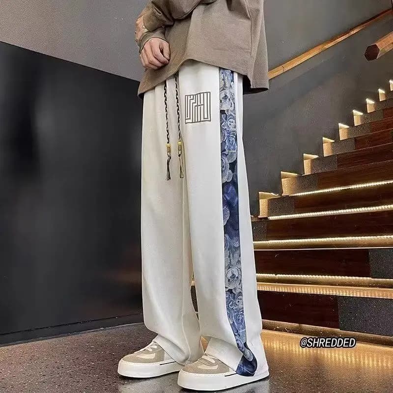Men's Oversized Patchwork Joggers