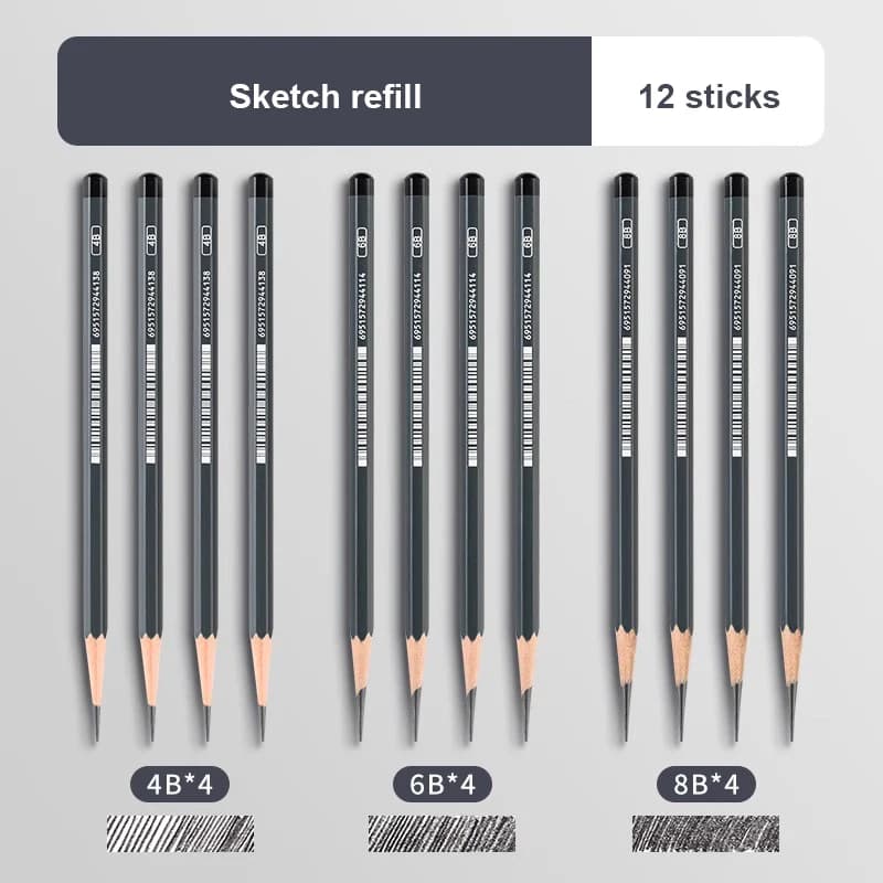 12Pcs 4B 6B 8B