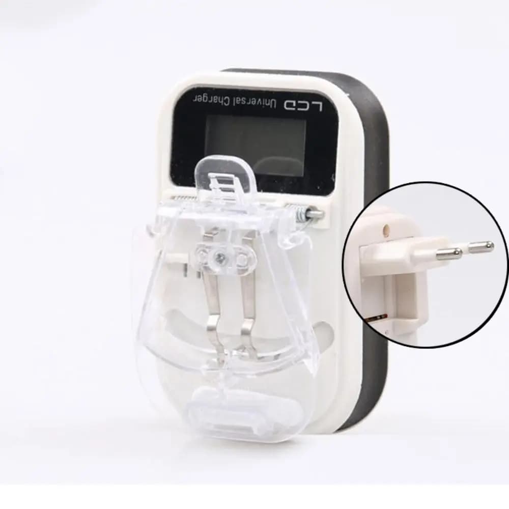 Portable Universal Battery Charger with LCD Display