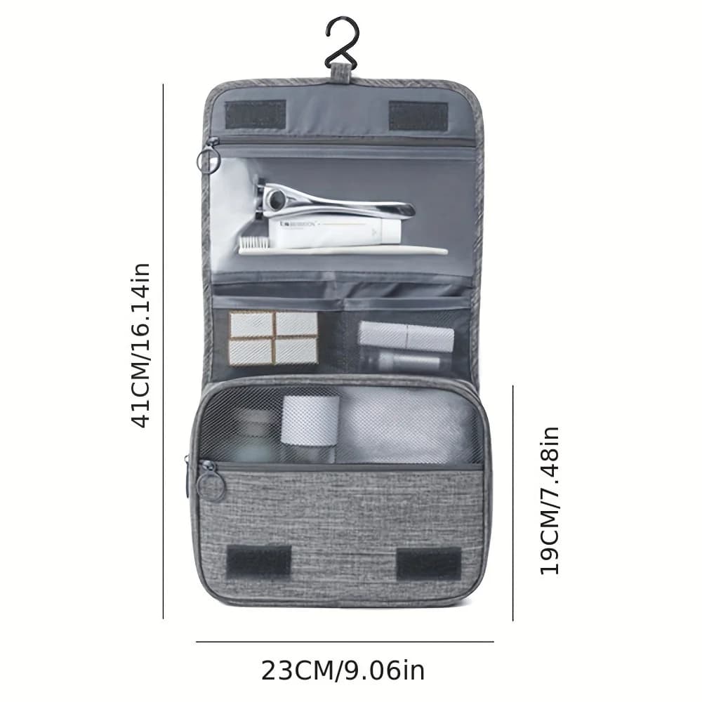 Toiletry Bag Hook Makeup Bag, Multi Functional Waterproof Cosmetic Storage Bag, Travel Men Women Hand Wash Storage Bag 3 Colors