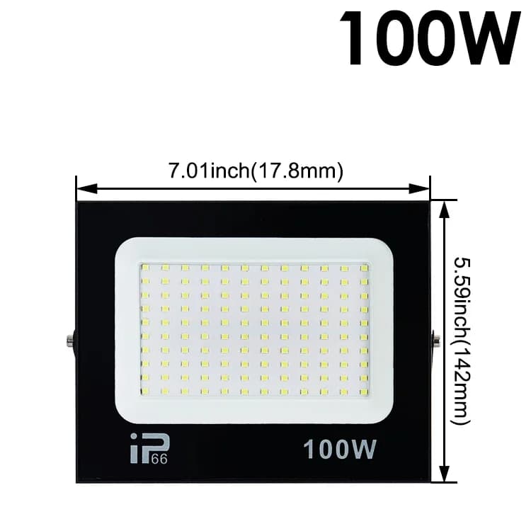 LED Flood Light Spotlight 100W 150W 200W Outdoor Lighting 6500K Waterproof Garage Gym Street Gate Wall Lamps Floodlights AC220V