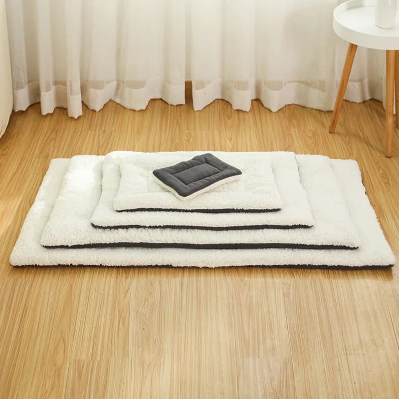 Washable Fleece Dog Bed Mat