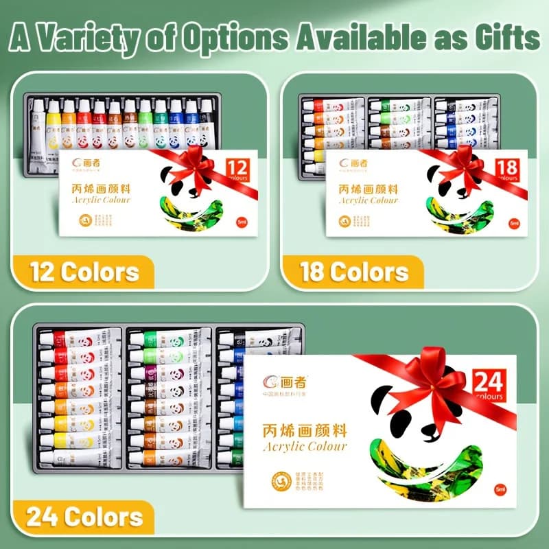 Multi-Color Non-Fading Acrylic Paint Set