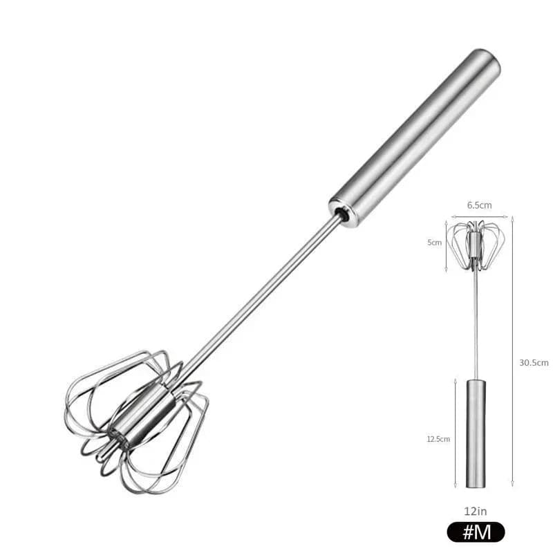 Stainless Steel Semi-Automatic Push Whisk