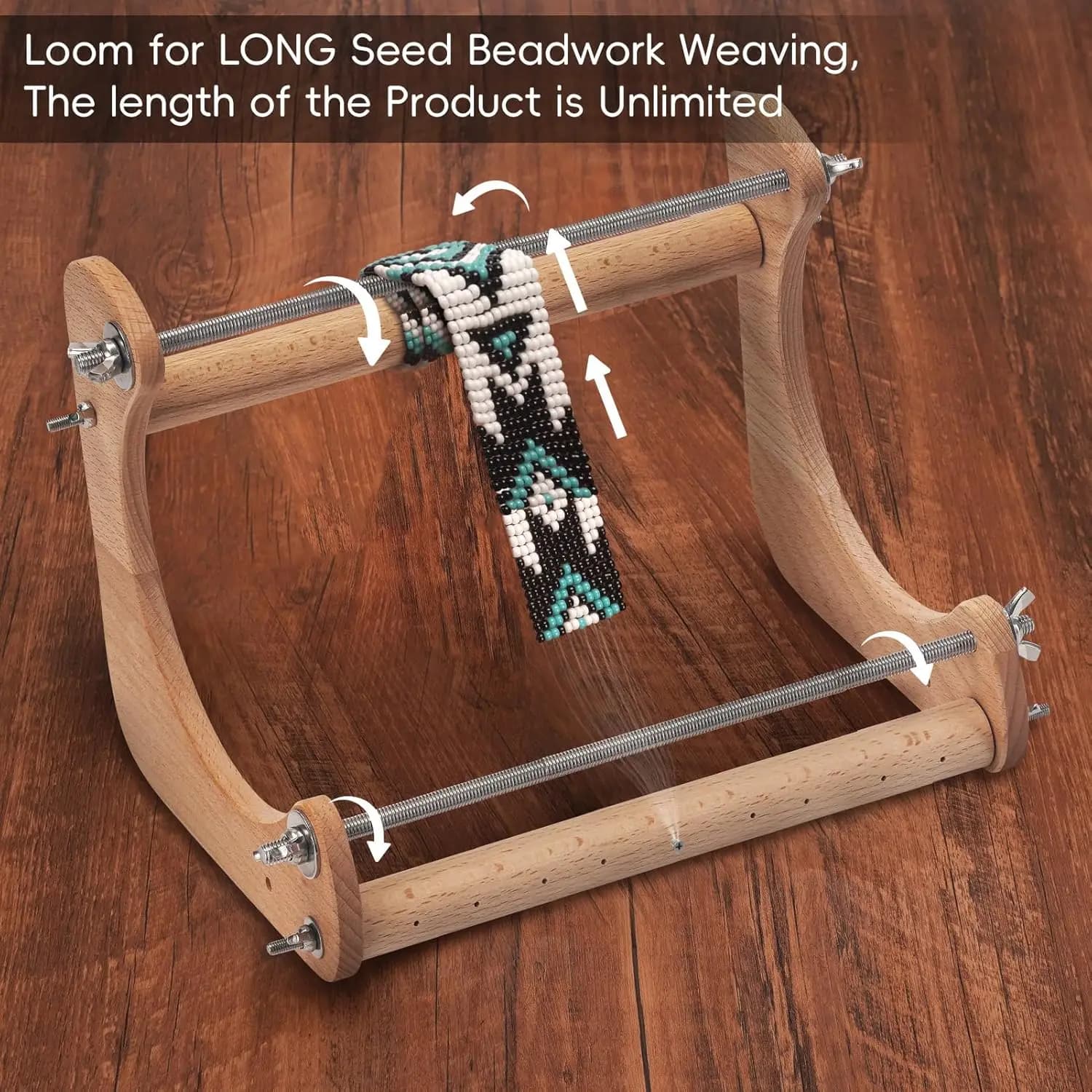Wood Bead Loom Kit with Instructions