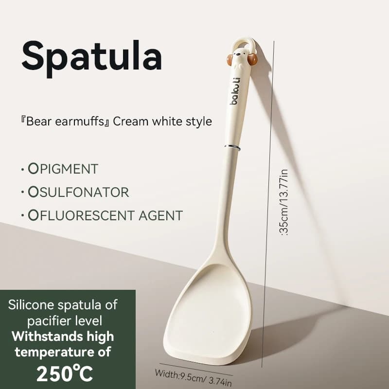 Non-Stick Silicone Cooking Spoon Set