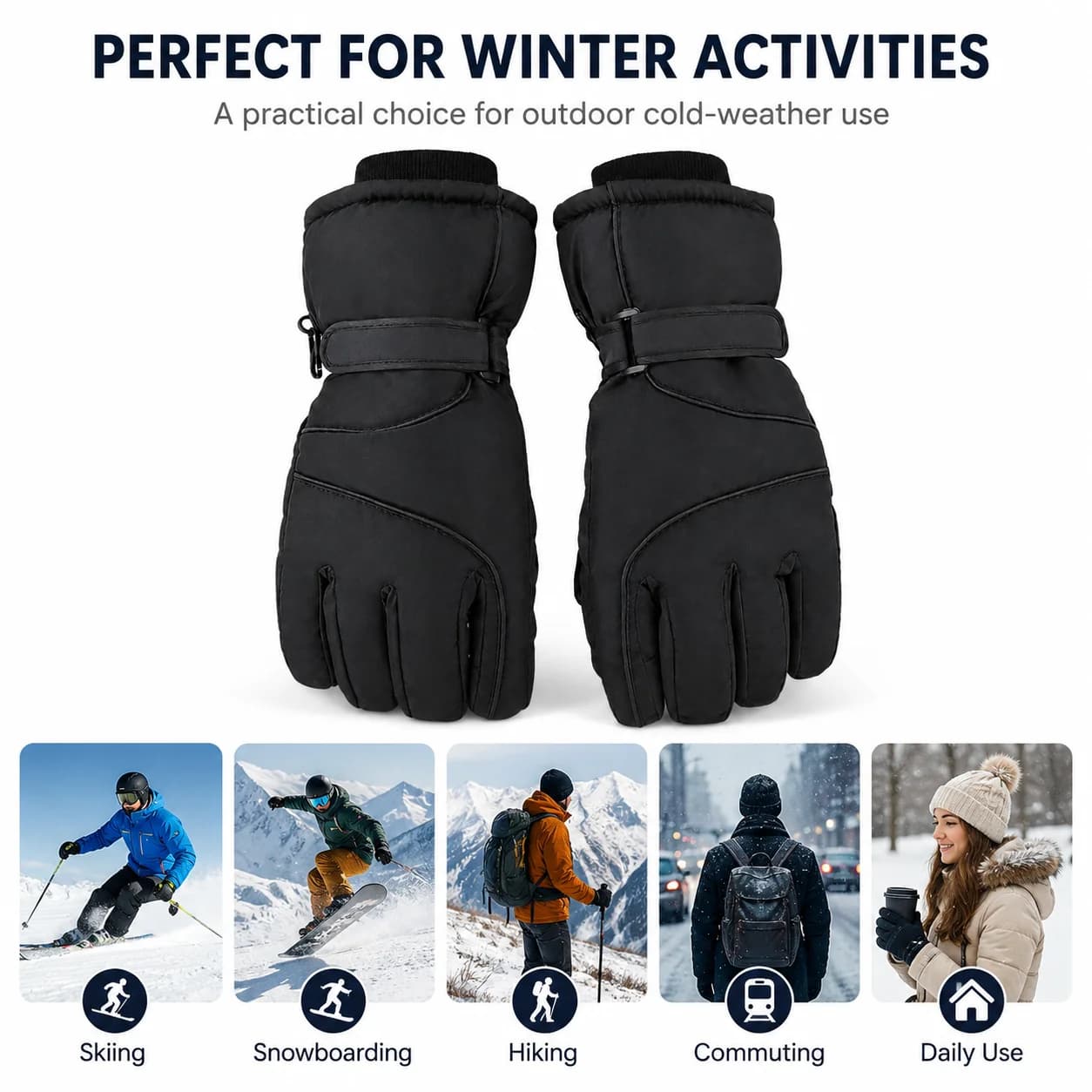 Waterproof Thermal Ski Gloves