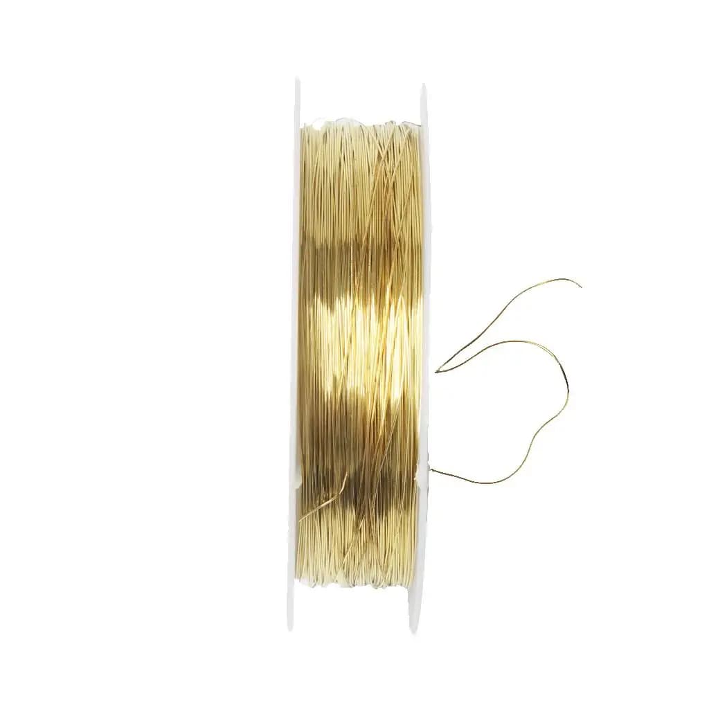 Gold-Tone Beading Wire 0.3mm