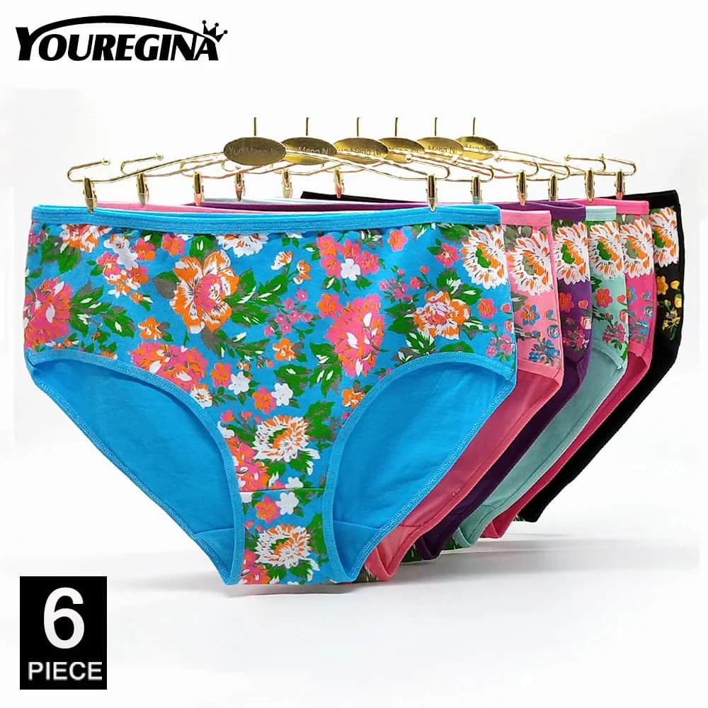 Women's Cotton Briefs Mid-Rise Six-Pack