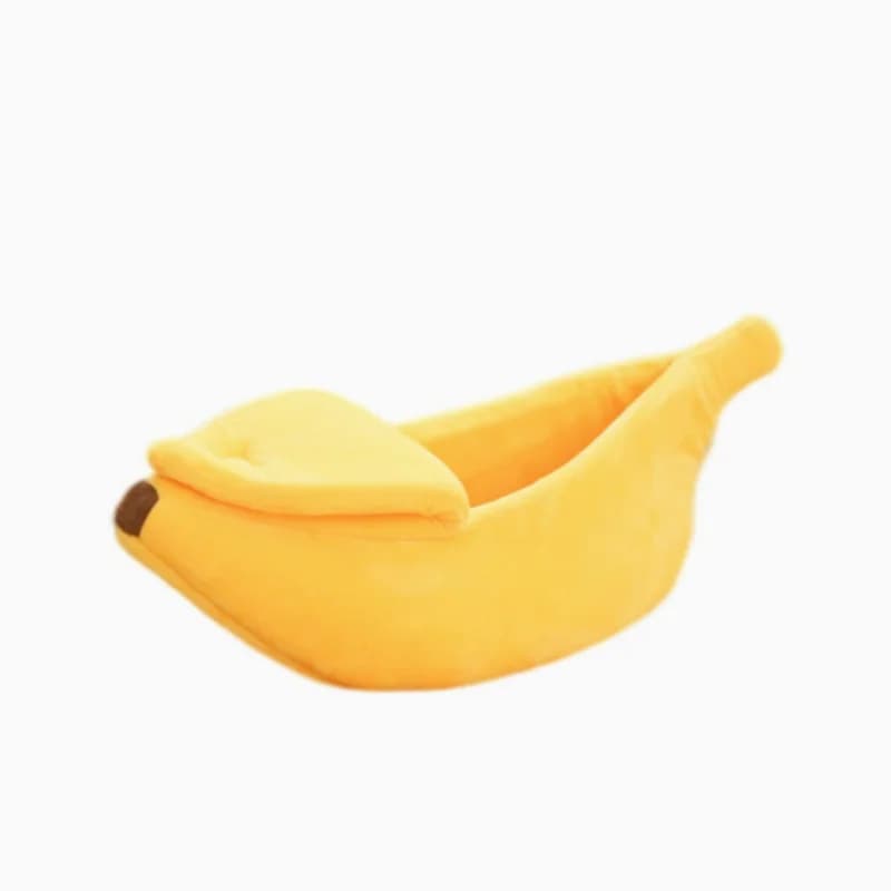 Banana-Shaped Cat Bed House