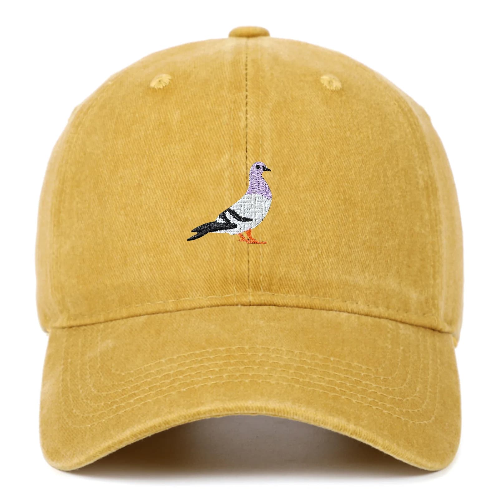 Pigeon Embroidery Baseball Cap