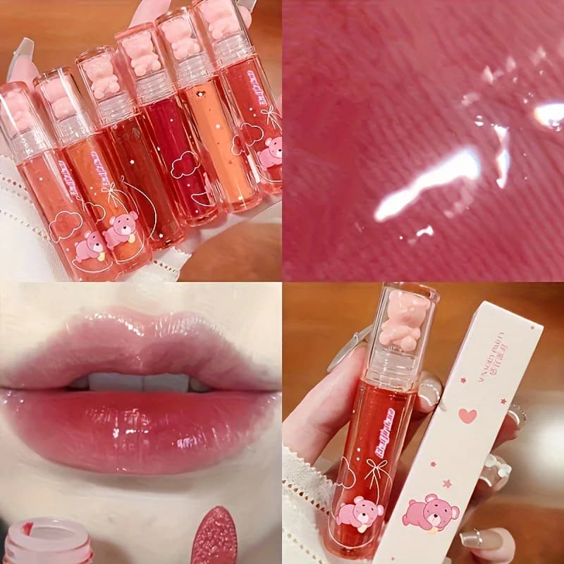 Bear Jelly Lip Glaze with Mirror Shine