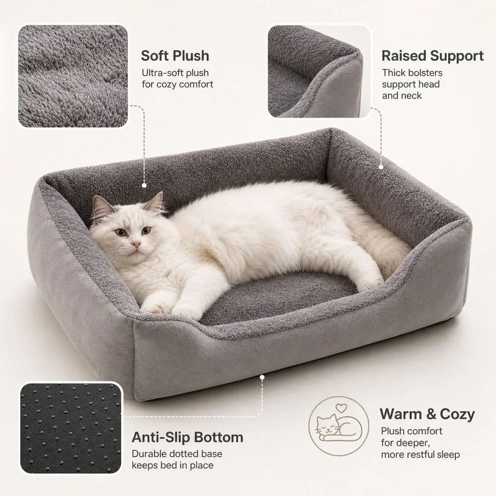 Soft Plush Pet Bed Cushion