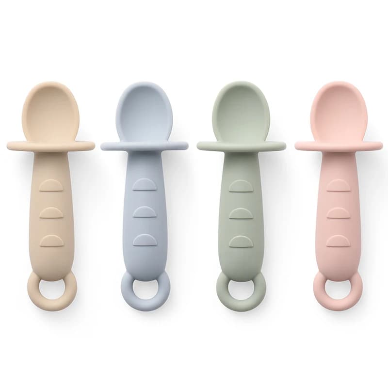 Silicone Self-Feeding Spoons for Baby