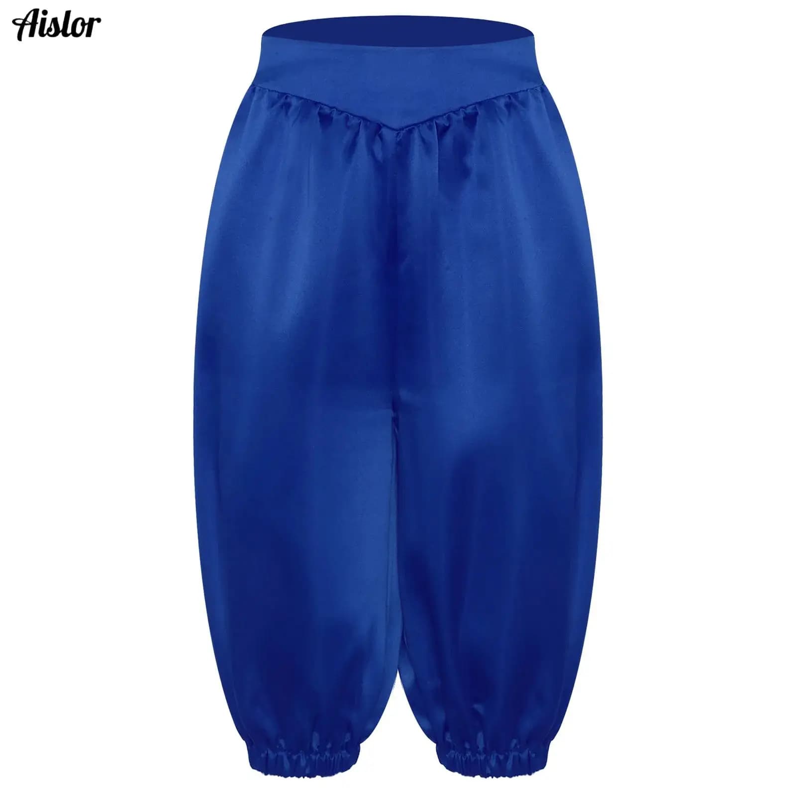 Kids Medieval Capri Pants High Waist Lantern Style