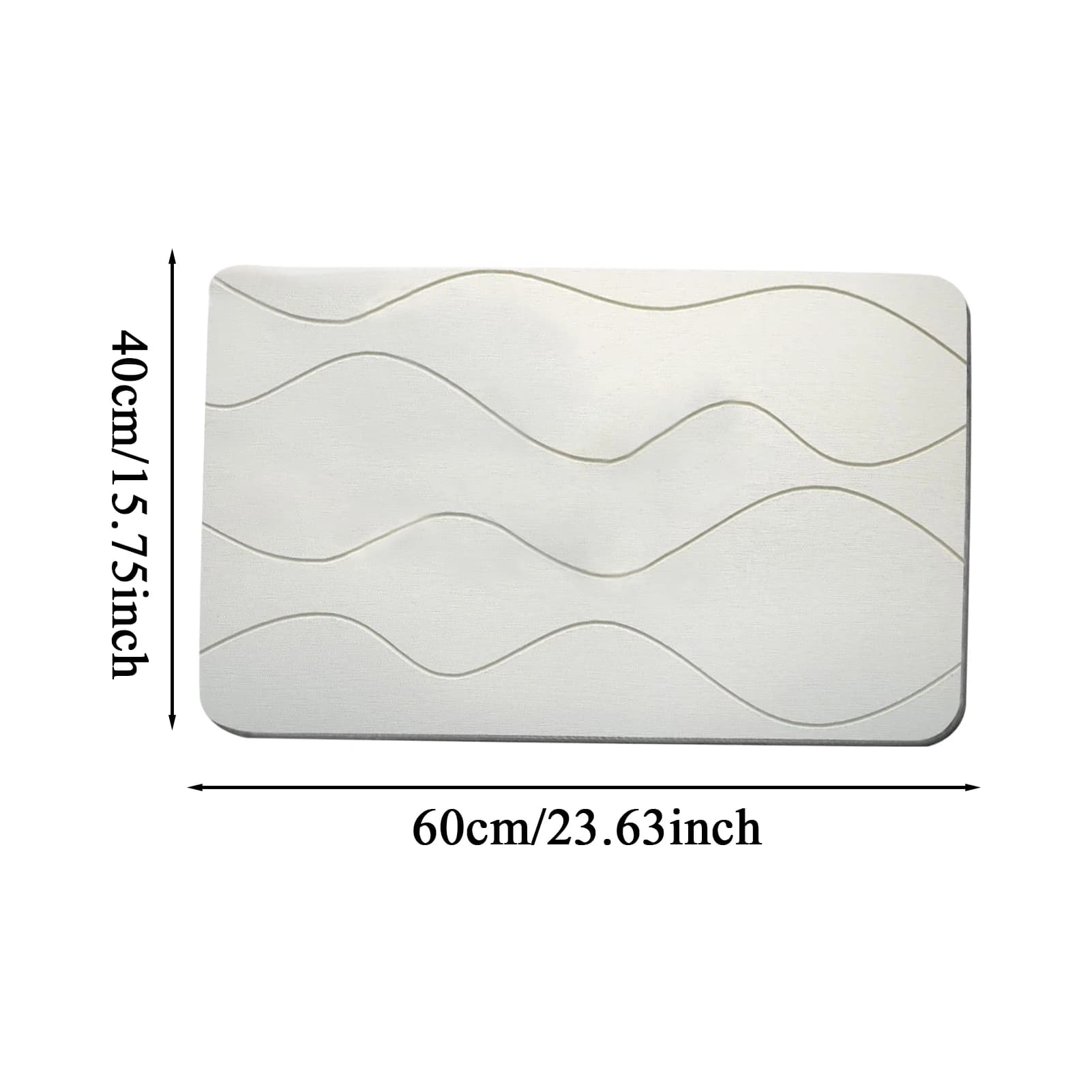 Diatomite Bath Drying Mat Non-Slip