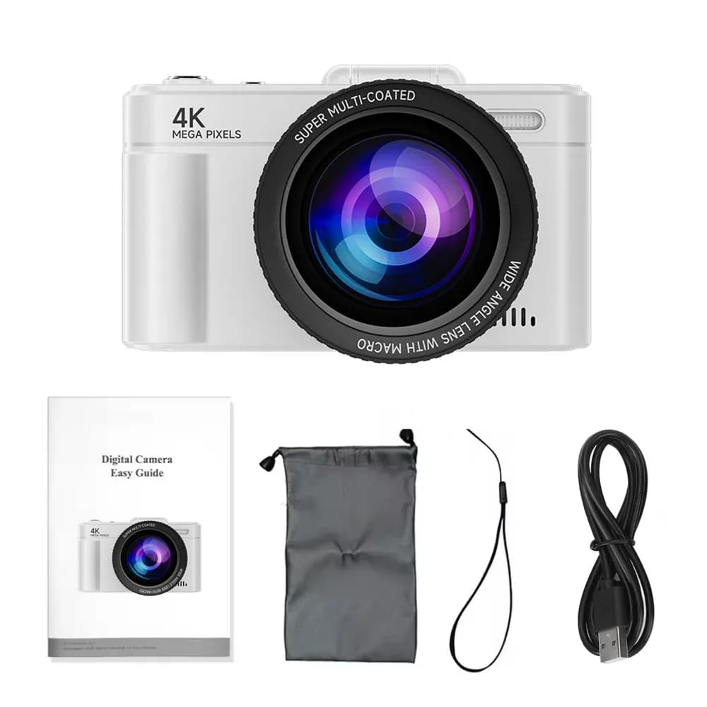 Compact 4K Digital Camera 64MP with 18x Zoom