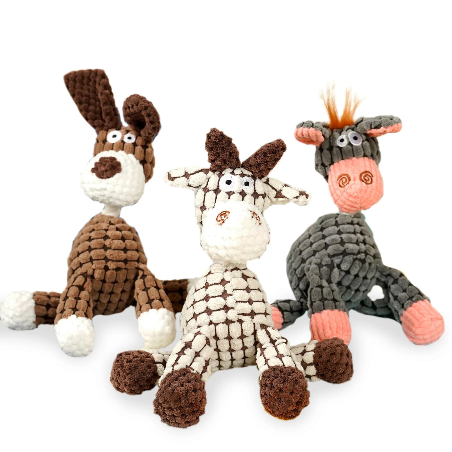 Pet Toys, Sound-Making Toys, Plush Toys That Are Resistant to Chewing and Teeth Grinding, Funny Donkey Dog Toys That Expend Energy, Interact, and Relieve Boredom