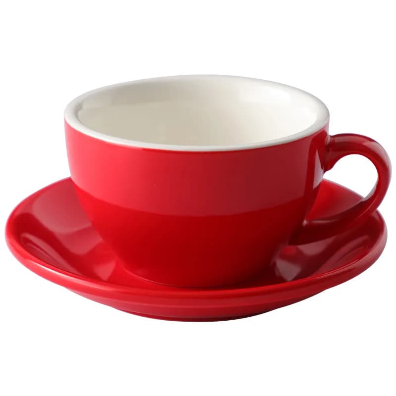 250ml Thickened Cup Large Capacity Creative Latte Art Cup Retro Colored Coffee Cup Afternoon Tea Dessert Tea Mug Home Decoration