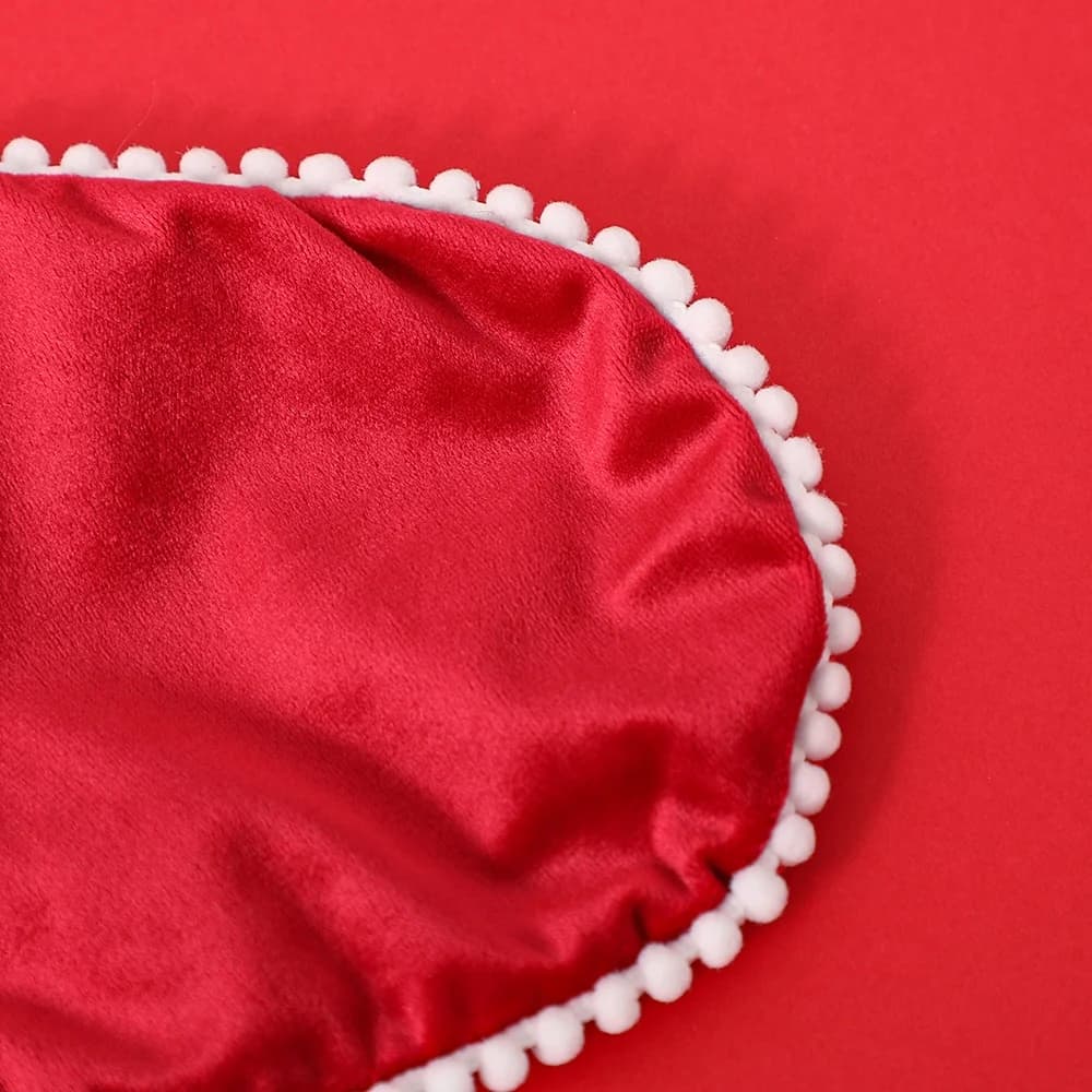 Velvet Christmas Stockings with Pom Trim