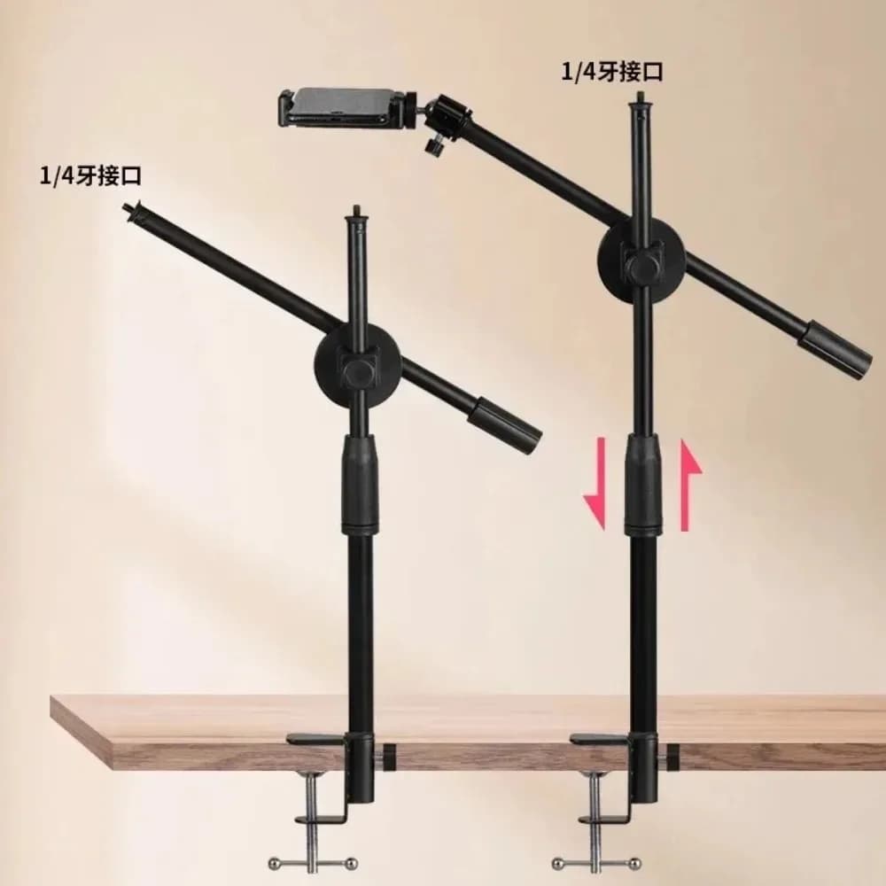 Horizontal Phone Tripod Stand with Articulated Arm