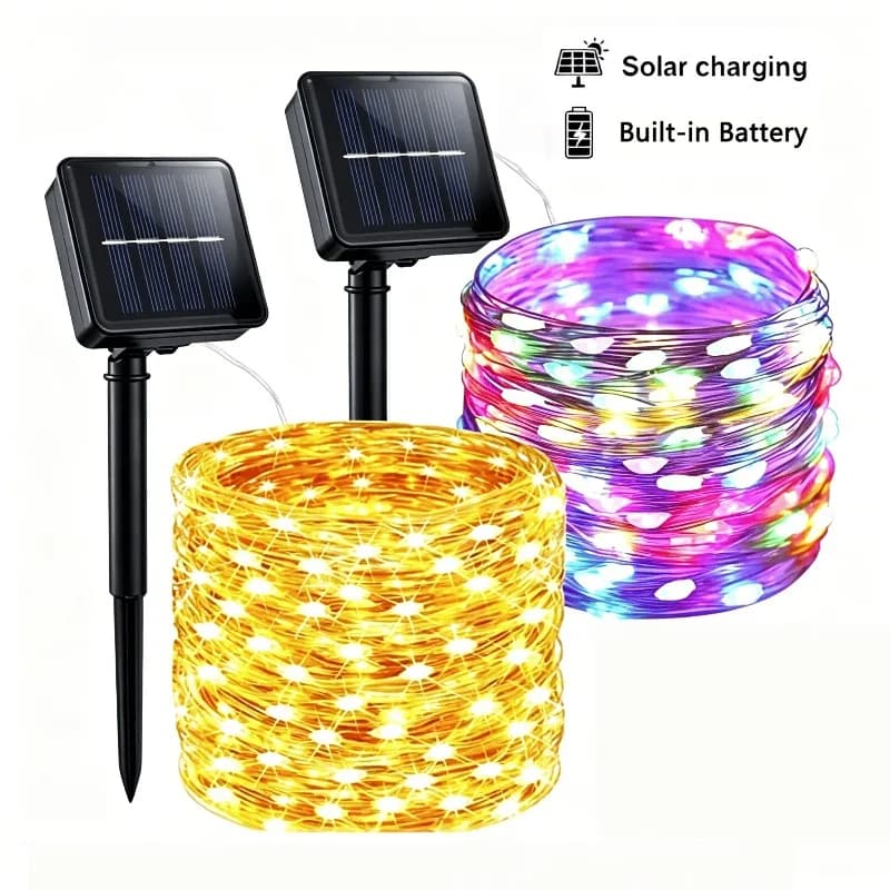 Solar LED String Lights Outdoor Waterproof
