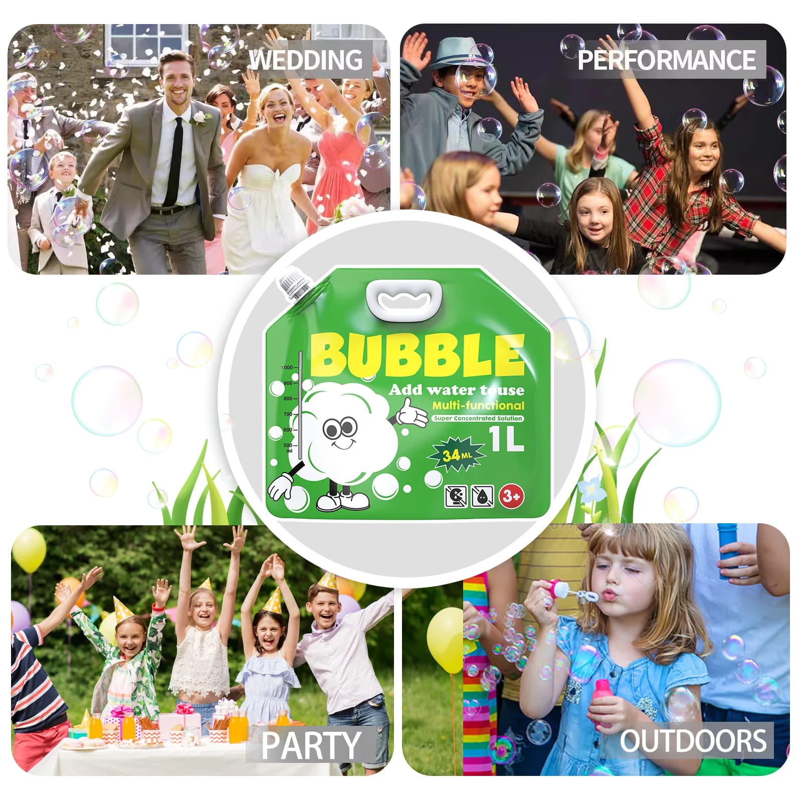 Concentrated Bubble Solution for Machines and Wands
