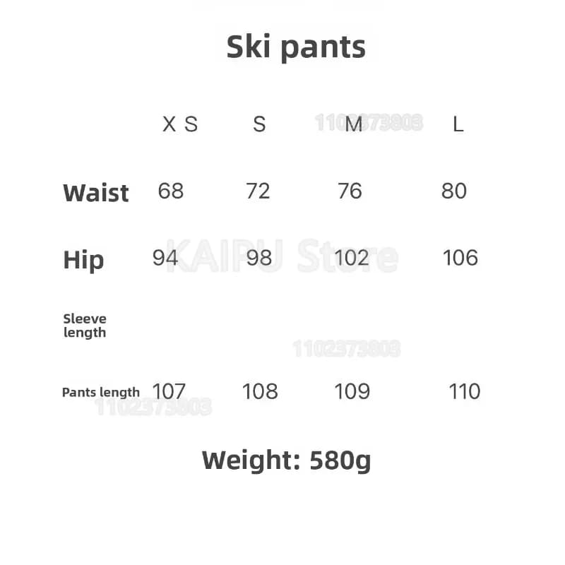 Women's Cotton Ski Suit Jacket and Pants