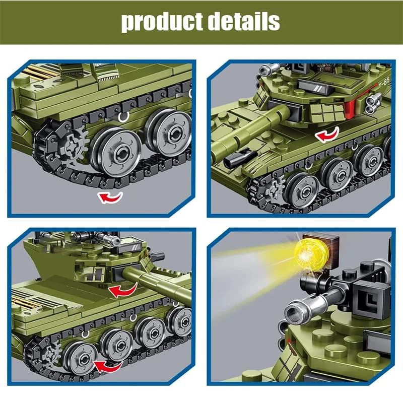 Military Tank Building Block Model Kit