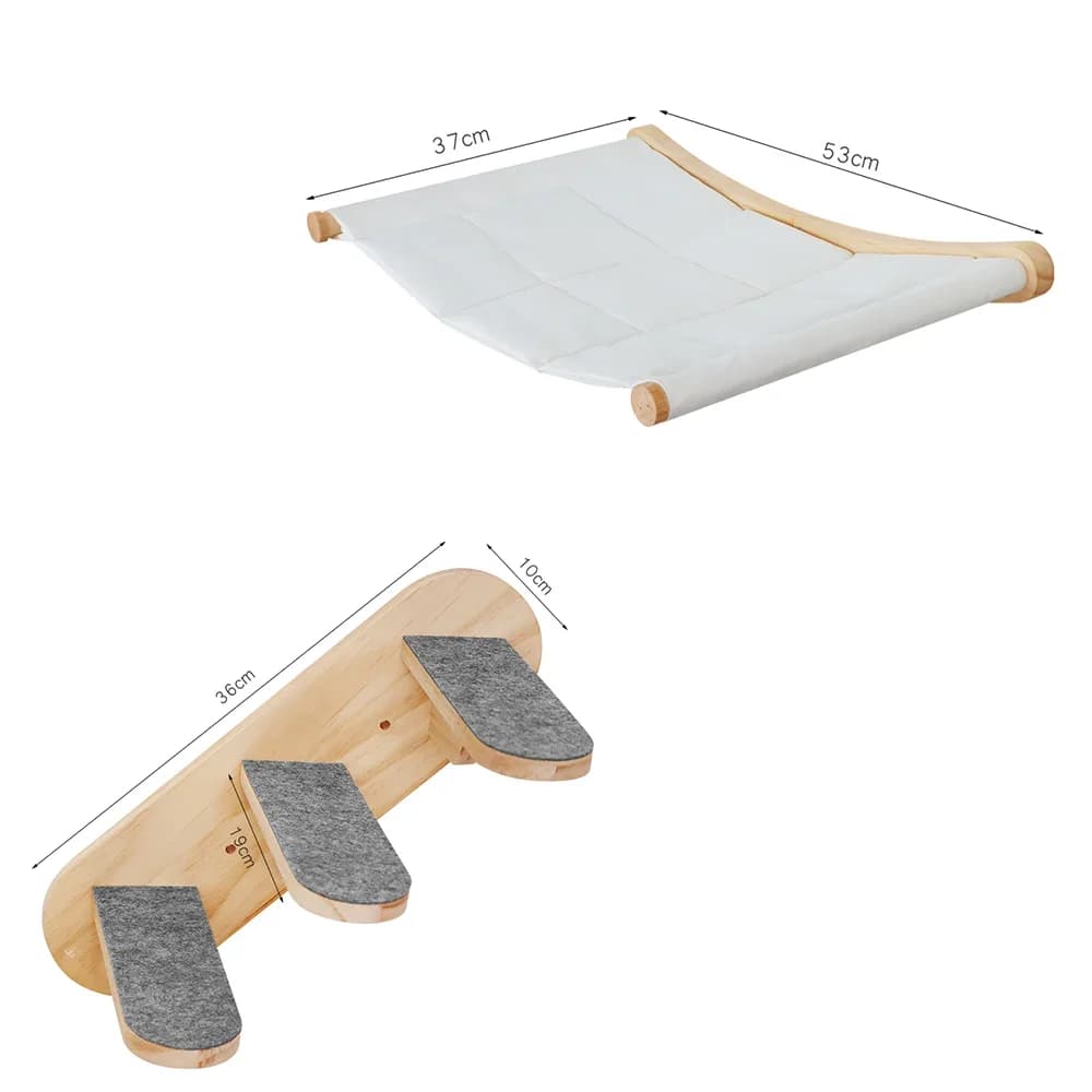 Wall Mounted Cat Tree with Floating Shelves