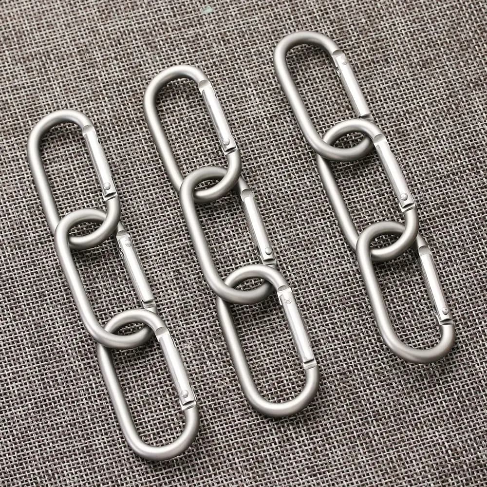 2/5/10pcs Survival Gear Camping Hiking Outdoor tool Camp Mountaineering Hook Buckle Keychain Travel Kit Climing Carabiner