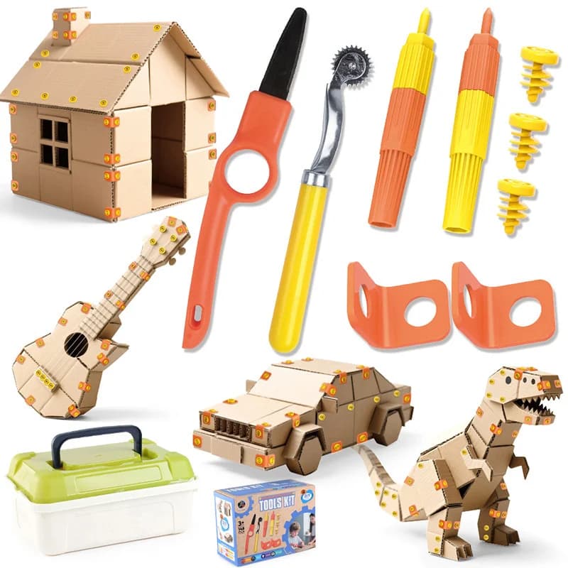 Cardboard Construction Tool Kit for Kids