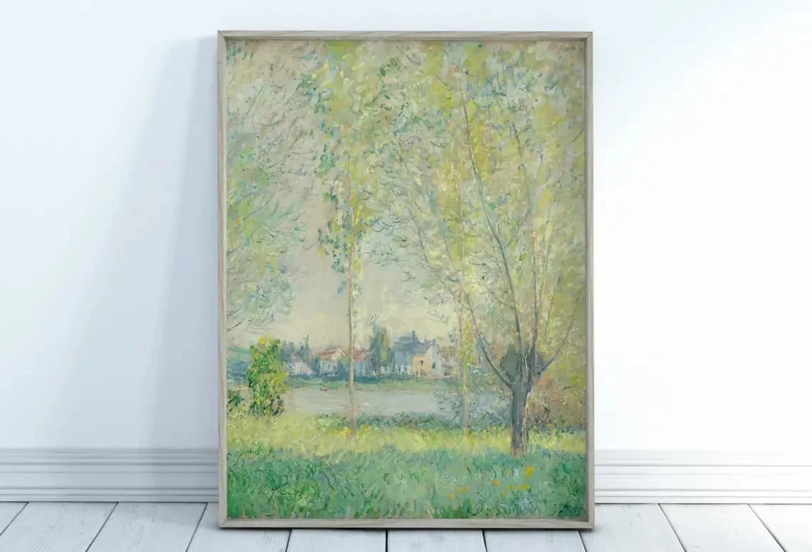 Modern Abstract Landscape Canvas Wall Art Print